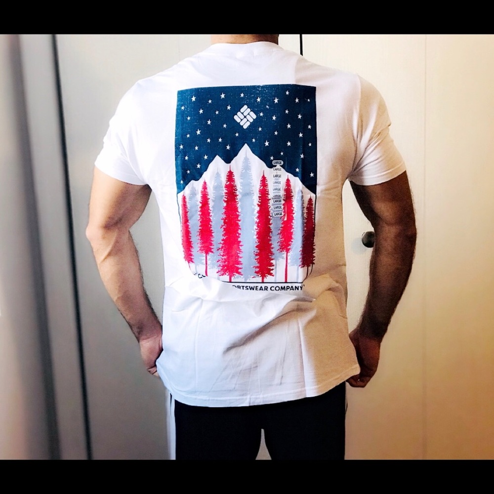 Mens Columbia Short sleeve Tee